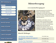 Tablet Screenshot of maennerbewegung.net